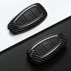 Car Key Cover Compatible with Ford Focus 3 4 ST Mondeo MK3 MK4 Fiesta Fusion Kuga – Carbon Fiber Style