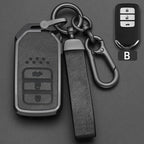 Zinc Alloy Car Key Fob Cover for Honda Civic, Accord, CR-V, Pilot, Fit, Odyssey, Jazz, CR-Z, HR-V, Vezel & City – 2018–2020