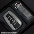 Black Warrior-Style TPU Car Key Fob Cover for Toyota Camry, RAV4, Highlander, Avalon, C-HR, Prius, Corolla & GT86