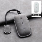 Leather Car Key Fob Cover Compatible with Geely Galaxy L7, 24, L6 MAX, 1.5T, Plus, AIR, PRO, Galaxy L7max, E8, E5