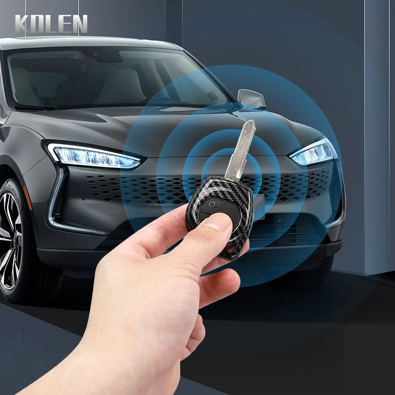 Car Key Cover Compatible with Suzuki SX4 Swift Grand Vitara Ciaz Liana S-Presso Celerio Jimny Jeemny – Carbon Fiber Style