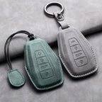 Leather Car Key Cover Compatible with Geely Coolray, X6, Emgrand, Global Hawk, GX7, Atlas, Boyue, NL3, X7, EX7, Kulrey, GT, GC9