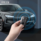 Car Key Cover Compatible with BMW 1 3 5 7 Series X1 X3 X4 X5 F10 F15 F16 F20 F30 F18 F25 M3 M4 – Carbon Fiber Style