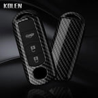 Car Key Cover Compatible with Mazda 2 3 6 Demio Atenza Axela CX-5 CX5 CX-3 CX7 CX-9 3 4 CX30 2016 2017 2018 2019 – Carbon Fiber Style