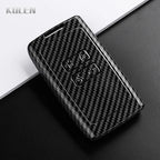 Car Key Cover Compatible with Renault Koleos Captur Megane Clio Scenic Talisman Arkana; Dacia Sandero – Carbon Fiber Style