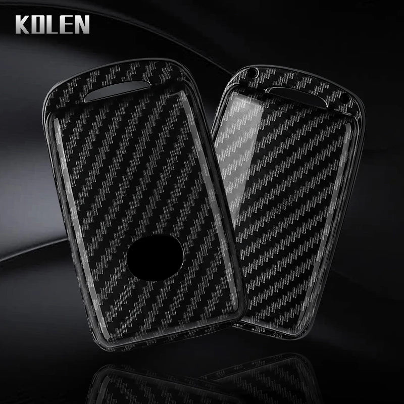 Car Key Cover Compatible with Mazda 3 Axela CX30 CX-4 CX5 CX-5 CX8 CX-8 CX-30 CX9 CX-9 – Carbon Fiber Style