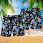 Sea Animals Beach Shorts Pattern Detail For Weekend Travel And Relaxed Casual Style