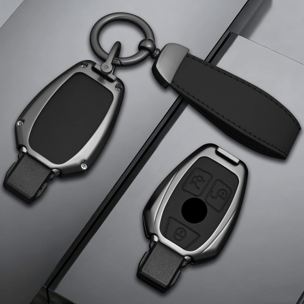 Alloy Car Key Fob Cover for Mercedes-Benz A-Class, B-Class, G-Class, R-Class, GLA & GLK – W176, W204, W251, W463