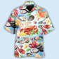 Seafood Food Hawaiian Shirt For Resort Trips, Coastal Parties, And Warm Weather Style