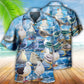 Seagull Hawaiian Shirt With All Over Print For Tropical Holiday Resort Parties And Everyday Style