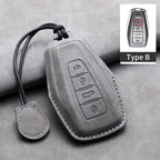 Leather Car Key Cover Compatible with Geely Coolray, X6, Emgrand, Global Hawk, GX7, Atlas, Boyue, NL3, X7, EX7, Kulrey, GT, GC9