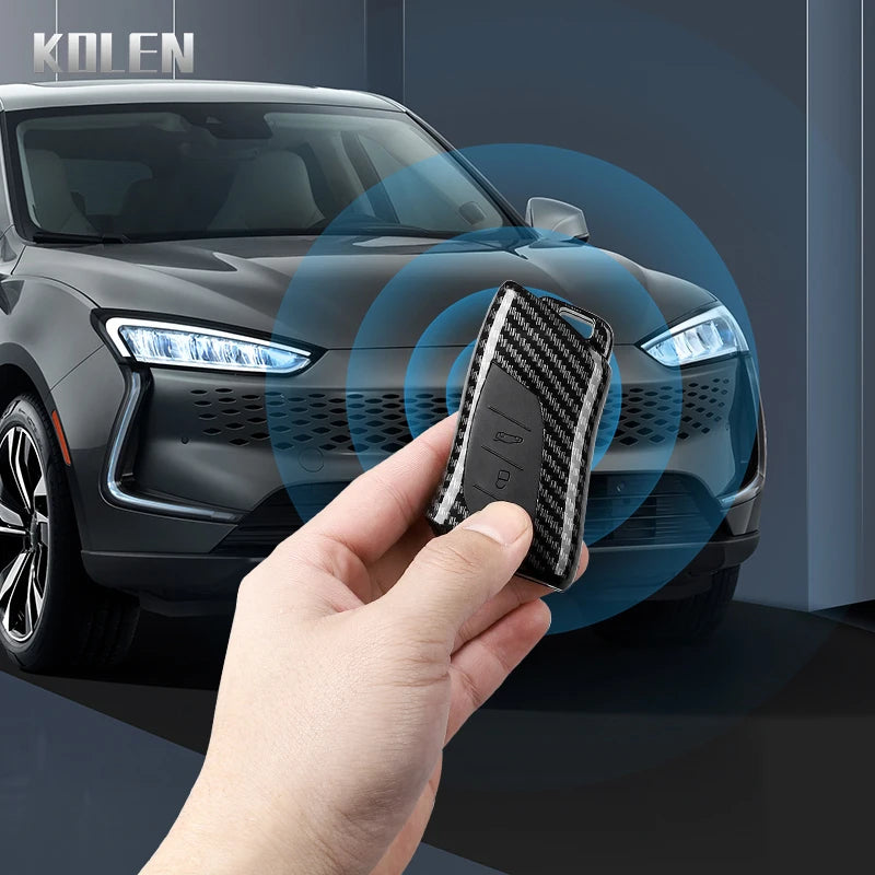 Car Key Cover Compatible with Lexus NX ES UX US RC LX GX IS RX 200 250h 350h LS 450h 260h 300h UX200 – Carbon Fiber Style