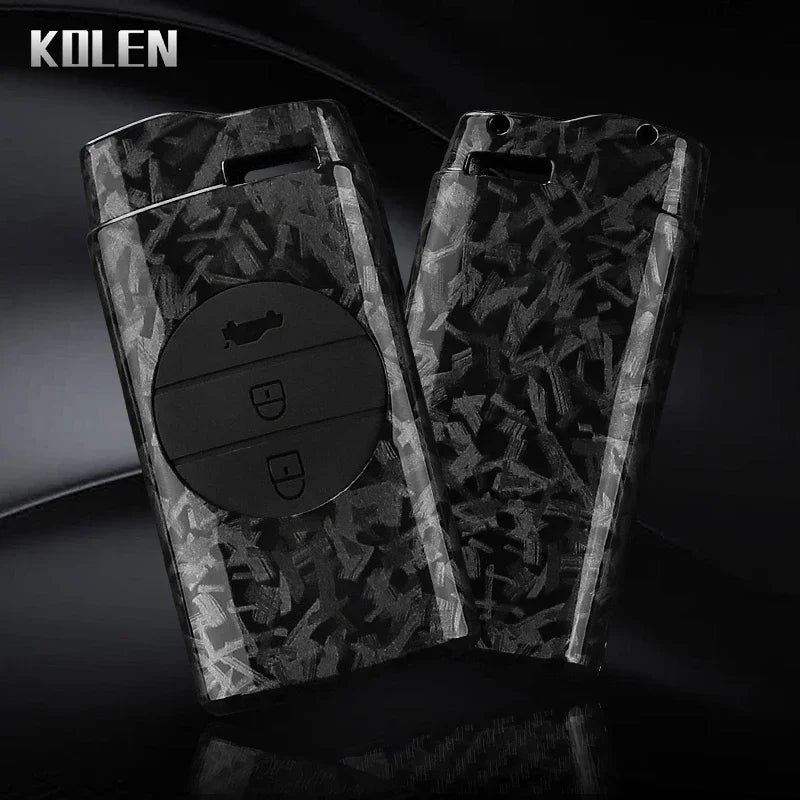 Car Key Cover Compatible with Chery Tiggo 7 Pro 8 Pro EXEED Tiggo 2 3X Arrizo 5 Pro GX 5X EQ7 – Carbon Fiber Style