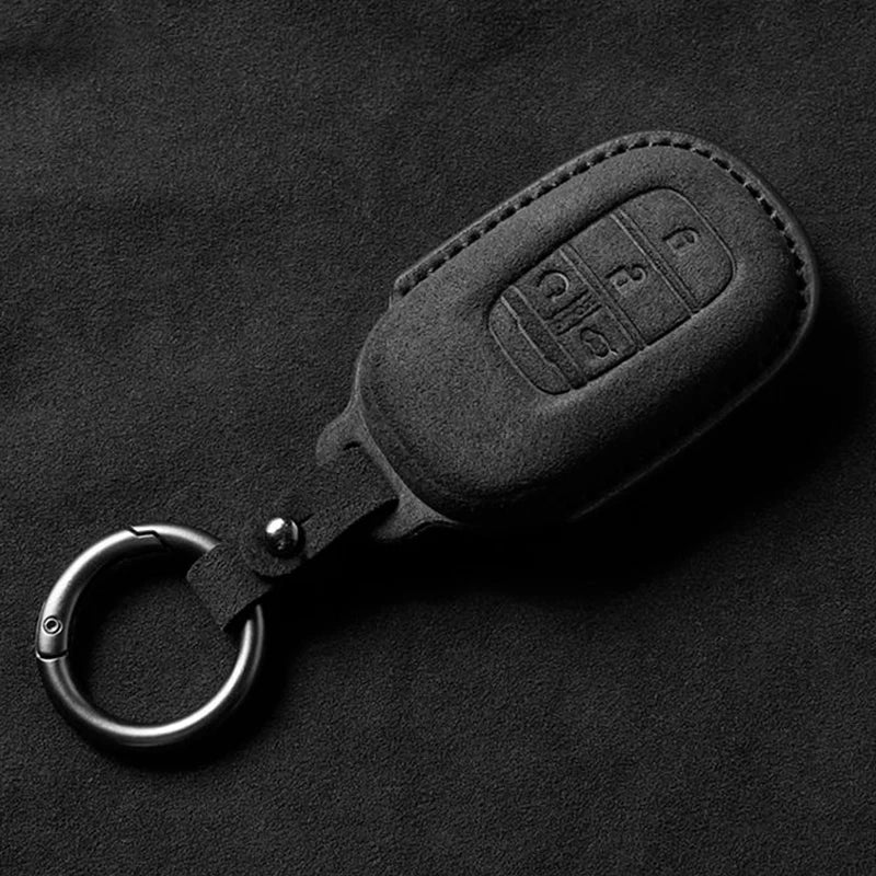 Suede Car Key Cover Compatible with Honda Civic, Accord, HR-V, CR-V (CRV), 2022, 2023 – 3/4 Buttons