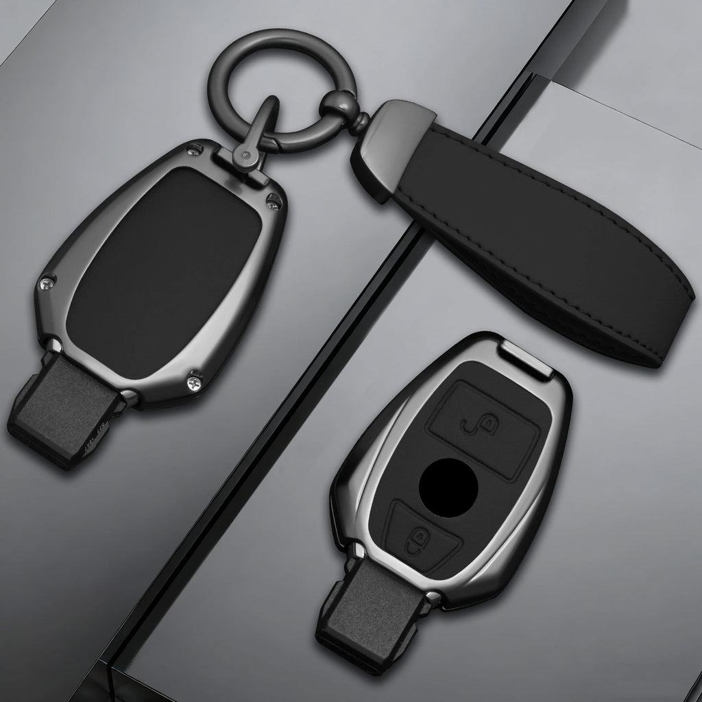 Alloy Car Key Fob Cover for Mercedes-Benz A-Class, B-Class, G-Class, R-Class, GLA & GLK – W176, W204, W251, W463