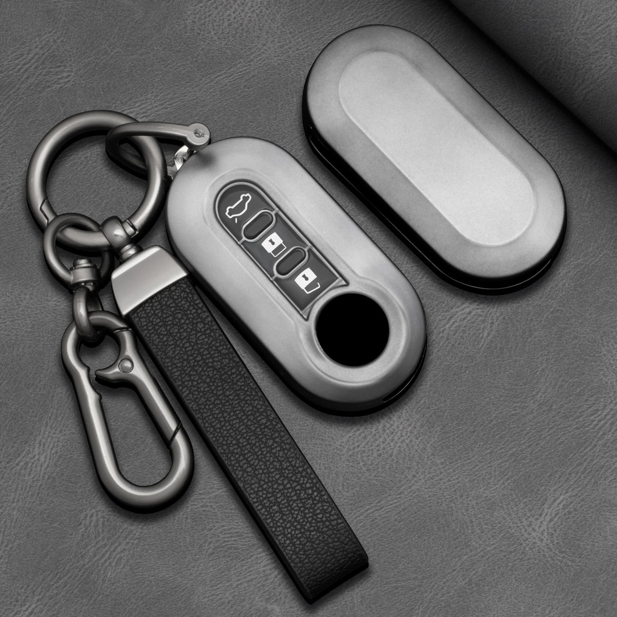 TPU Car Key Fob Cover for Fiat Ducato, 500, 500L, Panda & Grande Punto; Lancia Musa