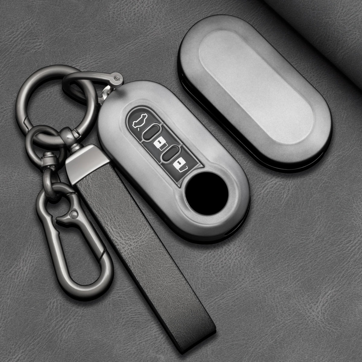 TPU Car Key Fob Cover for Fiat Ducato, 500, 500L, Panda & Grande Punto; Lancia Musa