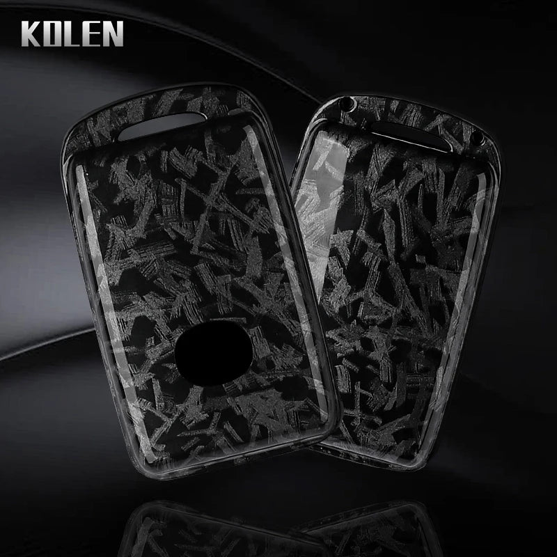 Car Key Cover Compatible with Mazda 3 Axela CX30 CX-4 CX5 CX-5 CX8 CX-8 CX-30 CX9 CX-9 – Carbon Fiber Style