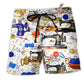 Sewing Fills My Days Floral Hawaiian Print Beach Shorts For Sunny Holidays And Outdoor Wear
