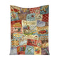Sewing Handcrafted With Love Flannel Blanket For Cozy Bedroom Sofa Decor