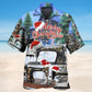 Festive Sewing Machine Christmas Hawaiian Shirt For Tropical Holidays, Outdoor Gatherings, And Everyday Comfort