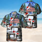Festive Sewing Machine Christmas Hawaiian Shirt For Tropical Holidays, Outdoor Gatherings, And Everyday Comfort