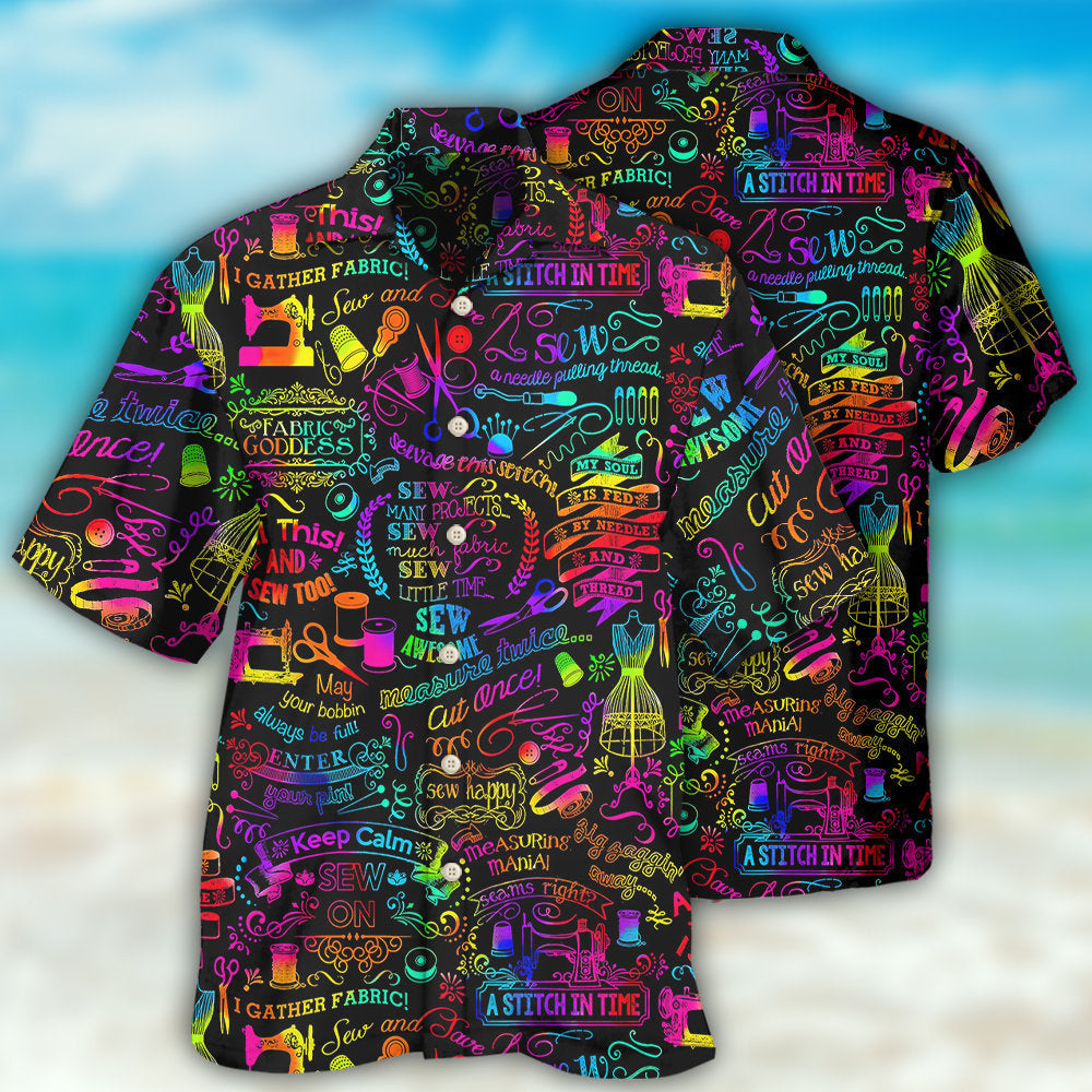 Sewing Hawaiian Shirt With Detailed Graphic For Vacation Parties Beach Outings And Relaxed Daily Wear