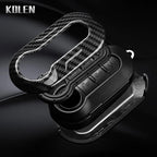 Car Key Cover Compatible with Fiat 500 Ducato Punto Panda; Lancia Musa; Citroen Jumper; Peugeot Boxer – Carbon Fiber Style