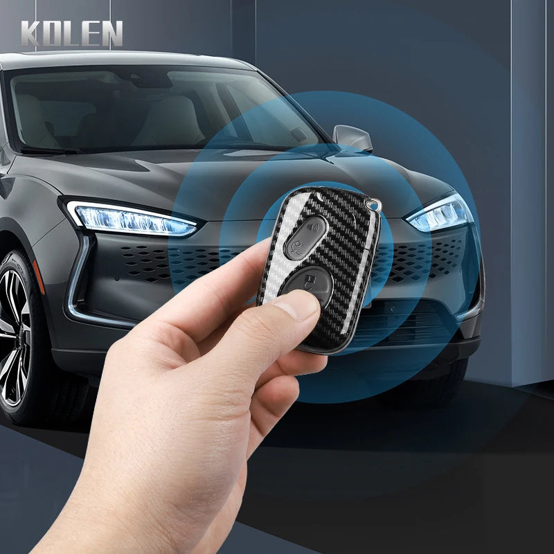 Car Key Cover Compatible with Lexus GS430 ES350 GS350 LX570 IS350 RX350 IS250 – Carbon Fiber Style