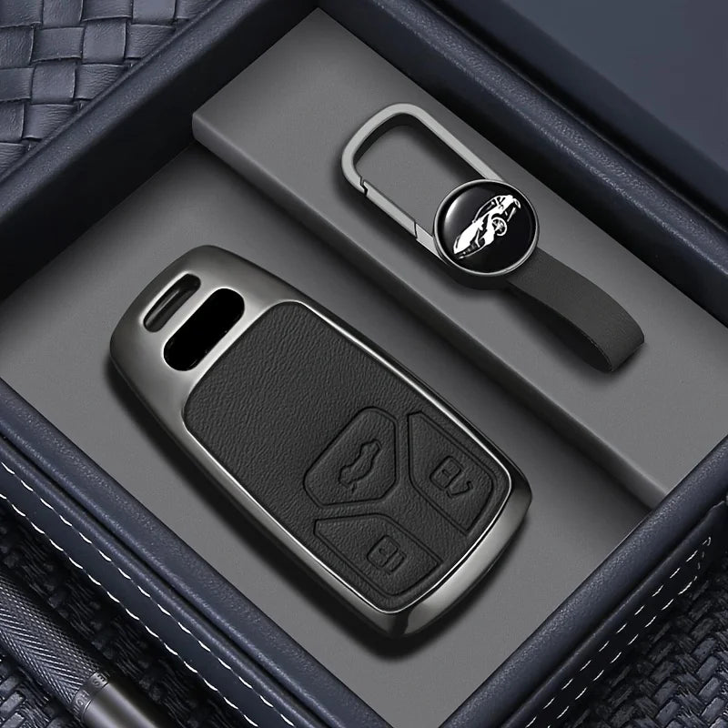 Car Key Fob Cover for Audi A4 B9, A5, A6, Q5, Q7, S4, S5, S7, TT, TTS, TFSI & RS – 8S, 8W, 4M