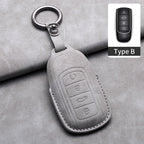 Leather Car Key Fob Cover Compatible with Chery Tiggo 7 Pro, Tiggo 8 Pro, Exeed, Tiggo 2, 3x, Arrizo 5Pro, Gx, 5x, EQ7, Tiggo