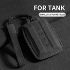 Suede Remote Key Fob Cover Compatible with TANK 300, 500