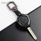 Car Key Cover Compatible with Toyota Corolla Vios Camry Yaris RAV4 Hilux Cruiser Fortuner – 2/3/4 Buttons – Carbon Fiber Style