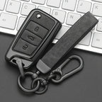 Alloy Car Key Fob Cover for Volkswagen Golf 7 GTI, Polo, T-Cross, T-Roc, Touran, Tiguan, Skoda Octavia, Rapid, Kodiaq, Fabia & SEAT