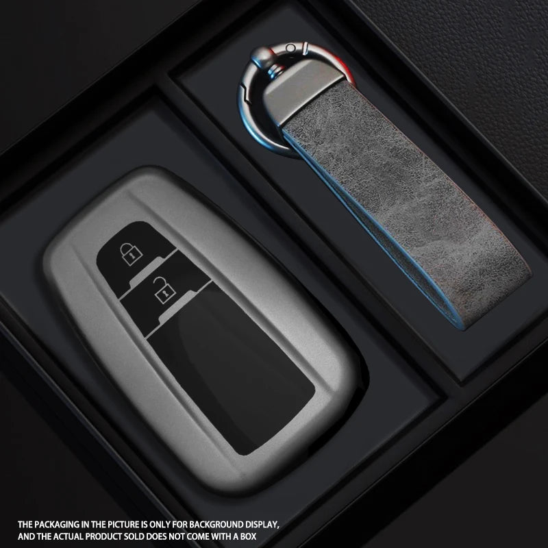 Black Warrior-Style TPU Car Key Fob Cover for Toyota Camry, RAV4, Highlander, Avalon, C-HR, Prius, Corolla & GT86