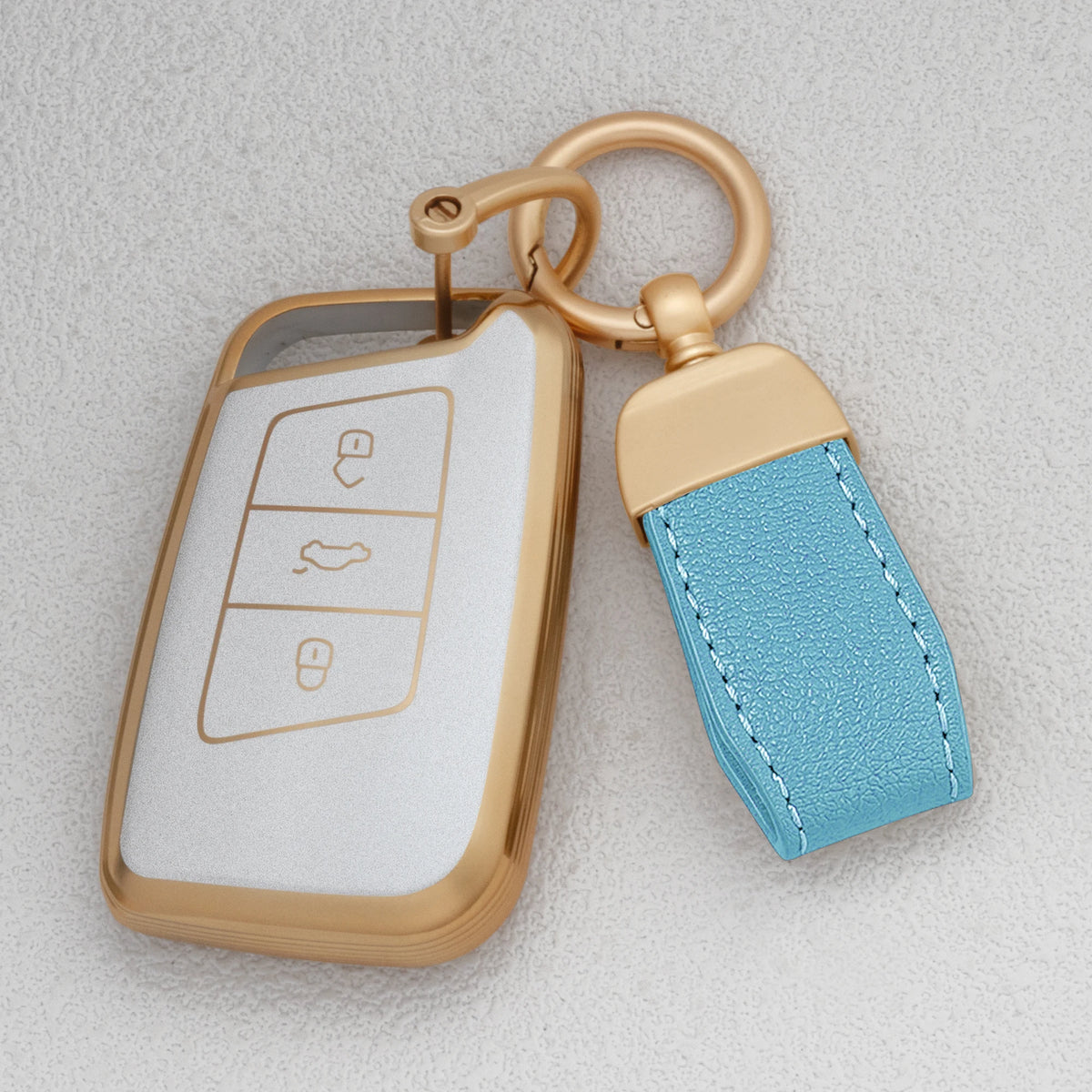TPU Car Key Fob Cover for Volkswagen Tiguan MK2, Magotan, Passat B8 & CC; Skoda Superb