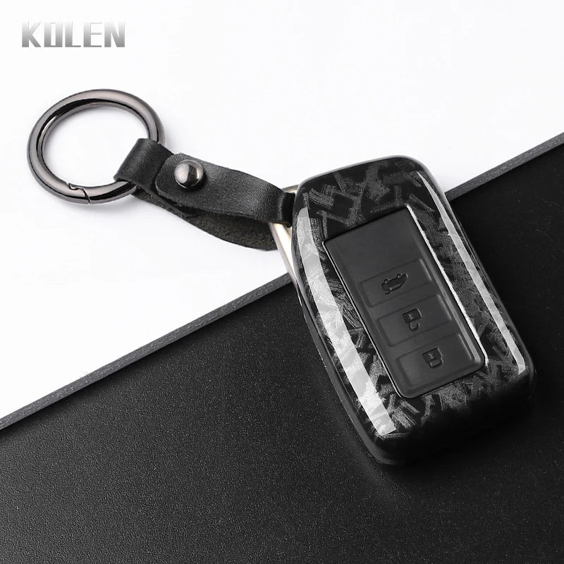 Car Key Cover Compatible with Lexus NX IS RX ES GX LX LS UX GS 200 260 300 350 RX350 ES300 NX200 NX300 – Carbon Fiber Style