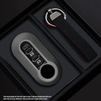 Black Warrior-Style TPU Car Key Fob Cover for Fiat Ducato, 500, 500L, Panda & Grande Punto; Lancia Musa