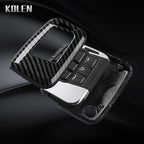 Car Key Cover Compatible with Volkswagen (VW) Passat B8 Magotan; Skoda Superb A7 Kodiaq; SEAT – Carbon Fiber Style