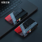 Key Card Cover Compatible with Renault Clio Captur Megane Talisman Espace Zoe Koleos Scenic 4 Arkana; Dacia Sandero – ABS Carbon Fiber Style