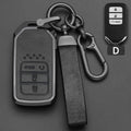 Zinc Alloy Car Key Fob Cover for Honda Civic, Accord, CR-V, Pilot, Fit, Odyssey, Jazz, CR-Z, HR-V, Vezel & City – 2018–2020