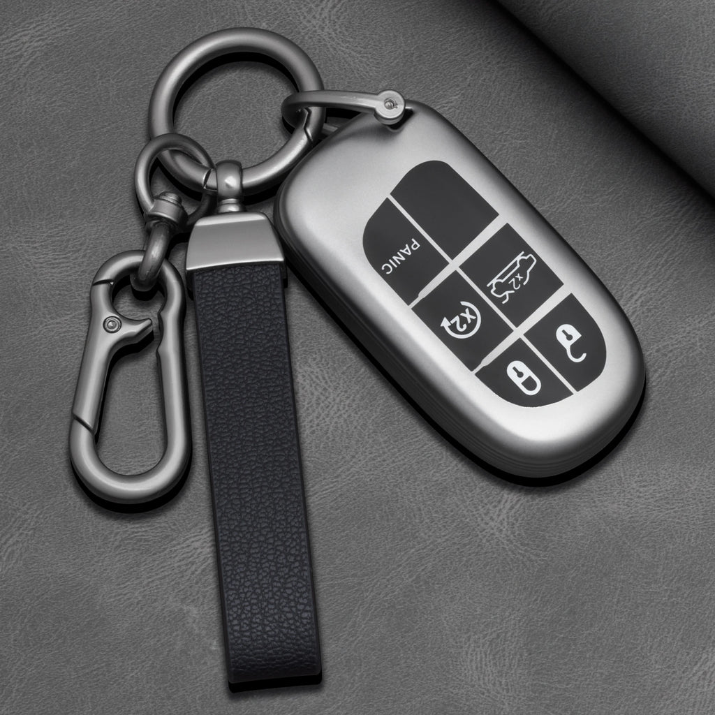 TPU Car Key Fob Cover for Jeep Cherokee, Cherokee Limited, Grand Cherokee & Compass; Dodge Journey & Hellcat; Chrysler 300C II