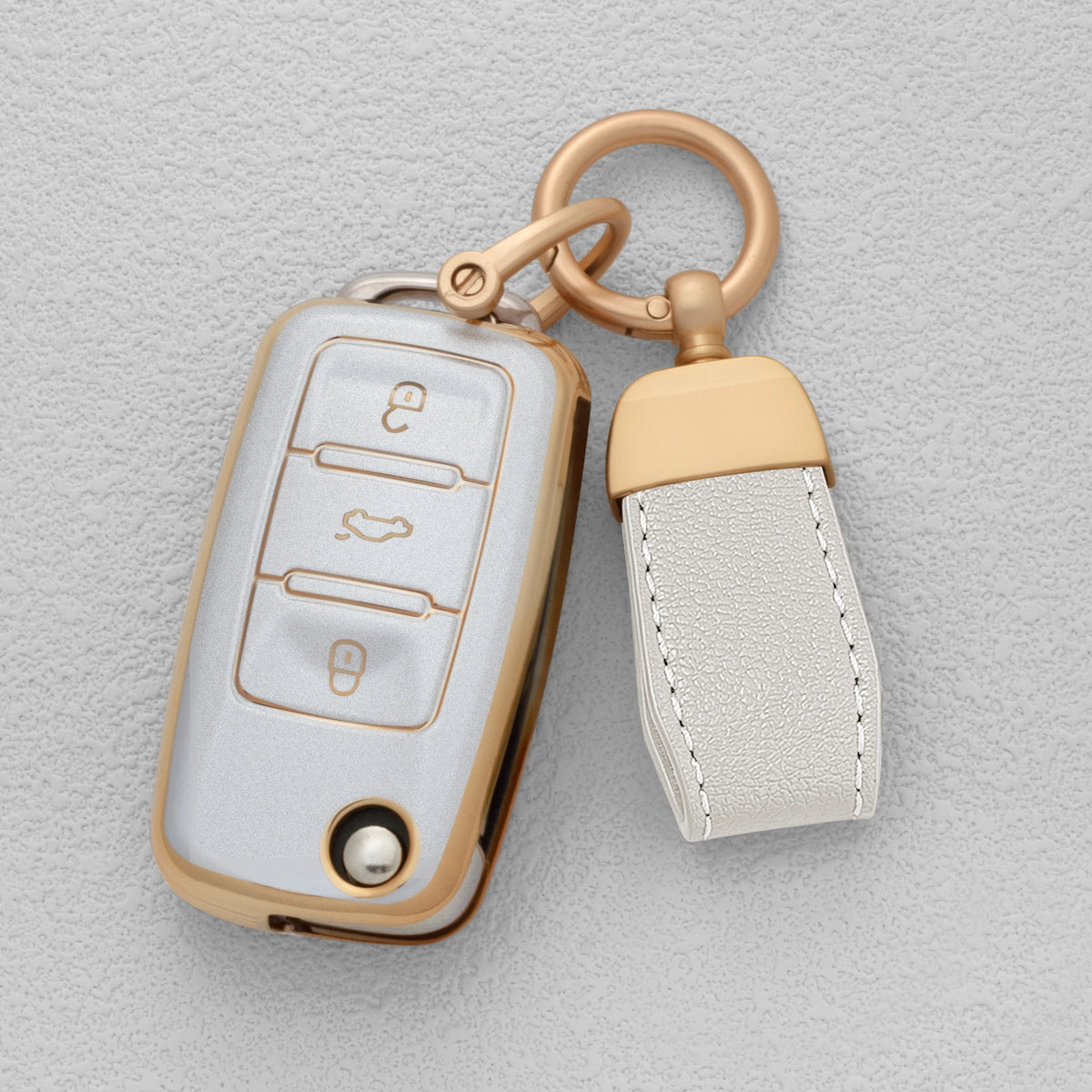 TPU Car Key Fob Cover for Volkswagen Golf 8 MK8, ID.4 & ID.3; Skoda Octavia A8 MK4