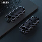 Car Key Cover Compatible with Mazda 2 3 5 6 BL BM GJ Atenza Axela Demio CX-3 CX3 CX-5 CX5 CX7 CX-9 CX8 – 4 Buttons – Carbon Fiber Style