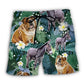 Shar Pei And Donkey Lover Beach Shorts Pattern Detail For Relaxed Warm Weather Outfits