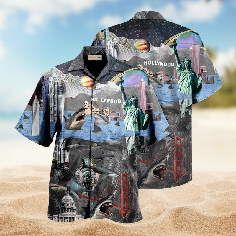 Barbecue Food Chicken Hawaiian Shirt Summer Design Detail For Coastal Travel