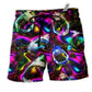 Shark Angry Loves Color Cool Hawaiian Print Beach Shorts For Resort Trips And Poolside Style