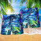 Shark Be A Blue In Ocean Beach Shorts For Poolside Relaxation And Summer Adventures