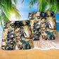 Shark Jawsome Ocean Beach Shorts Pattern Detail For Seaside Leisure And Relaxed Holiday Style