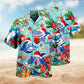 Christmas Creative Pattern Hawaiian Shirt For Festive Events, Island Vacations, And Comfortable Casual Outfits